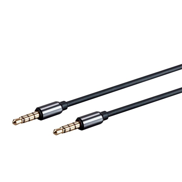 Onyx Series Auxiliary 3.5mm TRRS Audio & Microphone Cable_ 15ft
